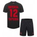 Maillot de foot Bayer Leverkusen Edmond Tapsoba #12 Domicile vêtements enfant 2023-24 Manches Courtes (+ pantalon court)